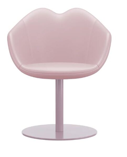 Kėdė XOXO Leather Round Base Pink