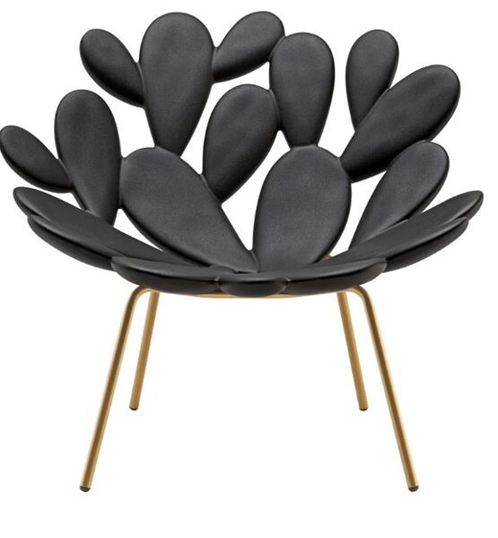 Kėdė FILICUDI Black/Brass