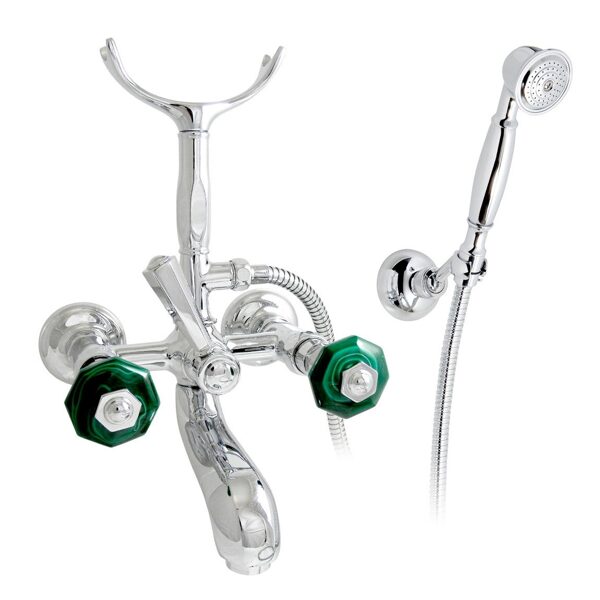 Vonios komplektas su dvigubu dušelio laikikliu ir dušeliu. Teide Chic 1902**15C