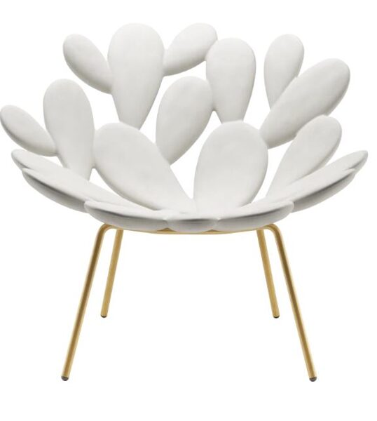 Kėdė FILICUDI White/Brass