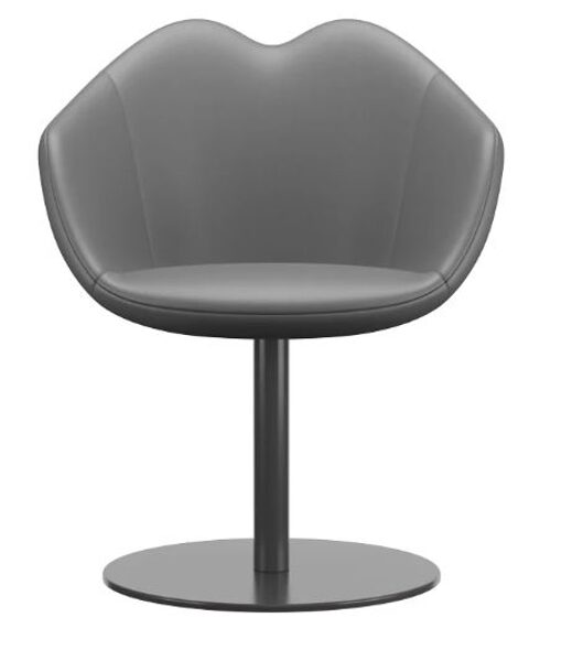 Kėdė XOXO Leather Round Base Dark Grey