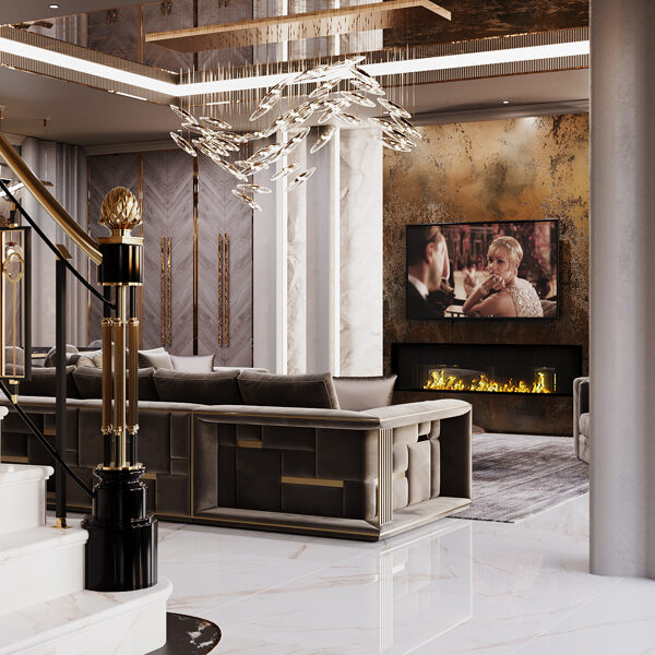 Glamūrinis interjeras